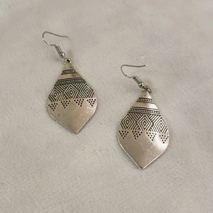Last Chance - Bundle and Save - Silver Boho Drop Earrings